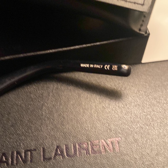 Saint Laurent SL570 001 Black Silver Cat Eye Women Sunglasses - Picture 7 of 9